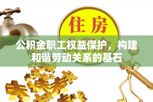 大观公积金职工权益保护，构建和谐劳动关系的基石