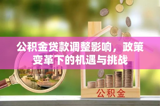 大观公积金贷款调整影响，政策变革下的机遇与挑战