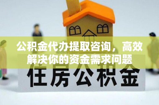 大观公积金代办提取咨询，高效解决你的资金需求问题
