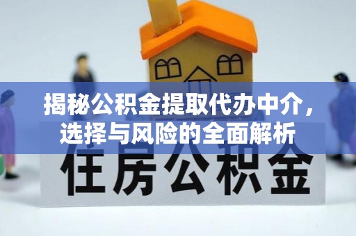 大观揭秘公积金提取代办中介，选择与风险的全面解析