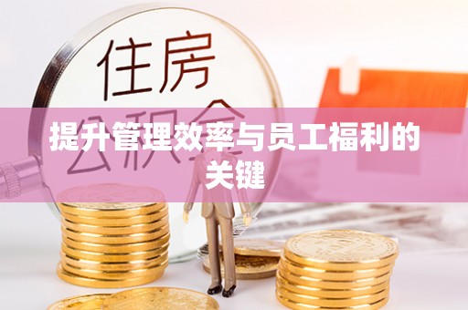 大观提升管理效率与员工福利的关键