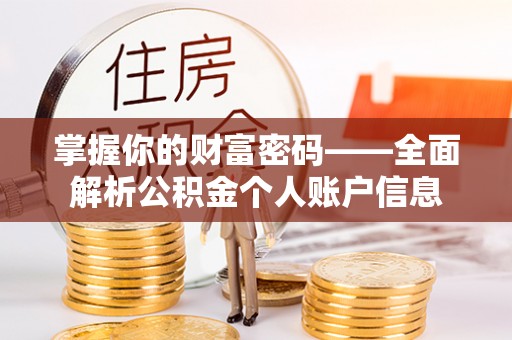 大观掌握你的财富密码——全面解析公积金个人账户信息