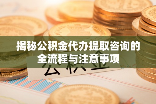 大观揭秘公积金代办提取咨询的全流程与注意事项