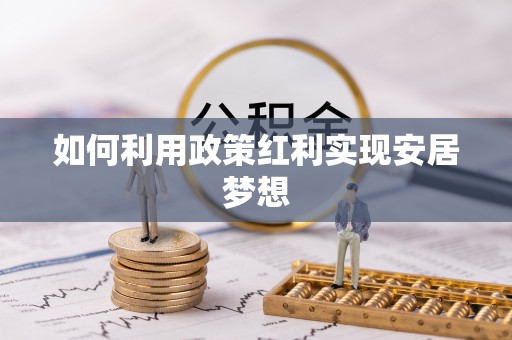大观如何利用政策红利实现安居梦想