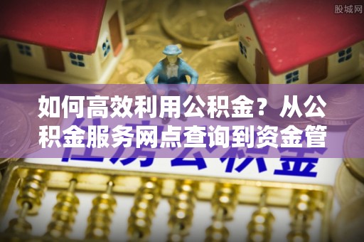 大观如何高效利用公积金？从公积金服务网点查询到资金管理全攻略